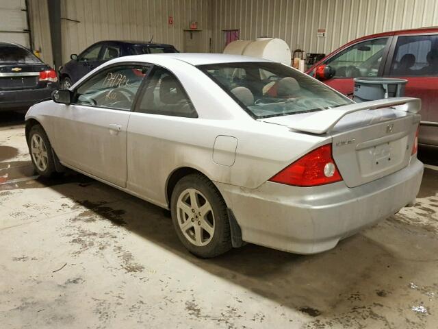 1HGEM22565L804261 - 2005 HONDA CIVIC LX SILVER photo 3