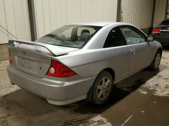 1HGEM22565L804261 - 2005 HONDA CIVIC LX SILVER photo 4