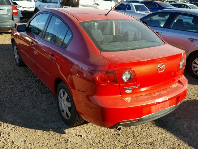 JM1BK12F861436222 - 2006 MAZDA 3 I RED photo 3