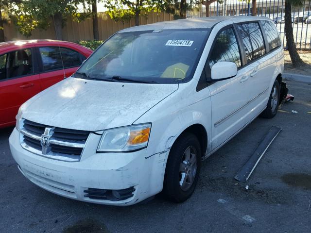 1D8HN54P28B108064 - 2008 DODGE GRAND CARA WHITE photo 2