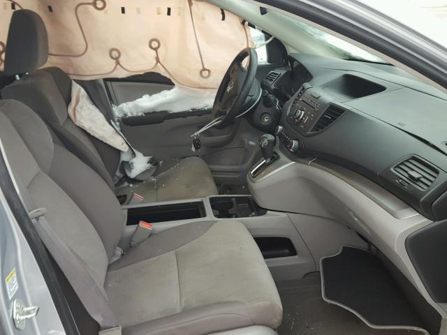 5J6RM4H33CL079890 - 2012 HONDA CR-V LX SILVER photo 5