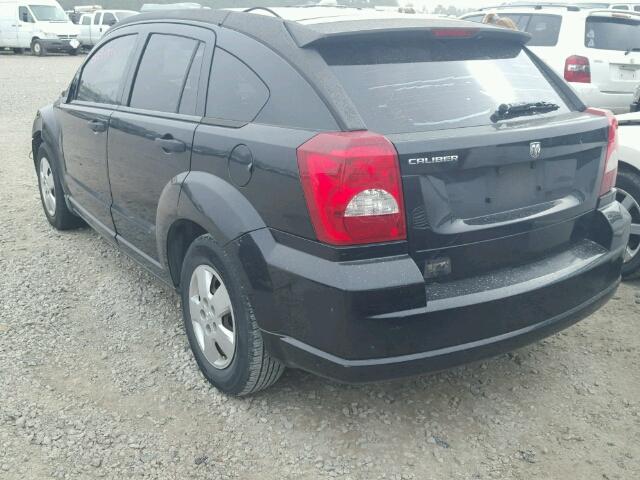 1B3HB28B18D610008 - 2008 DODGE CALIBER BLACK photo 3