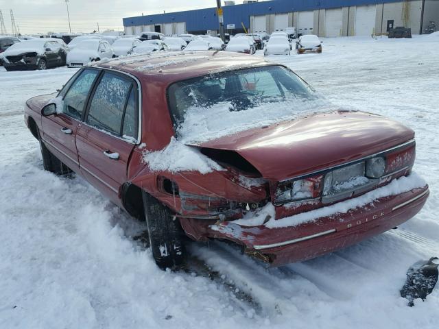 1G4HR52K8VH518477 - 1997 BUICK LESABRE LI BURGUNDY photo 3