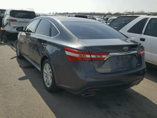 4T1BK1EB9DU001662 - 2013 TOYOTA AVALON BAS CHARCOAL photo 3