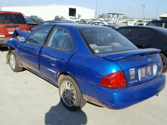 3N1CB51DX6L505497 - 2006 NISSAN SENTRA 1.8 BLUE photo 3