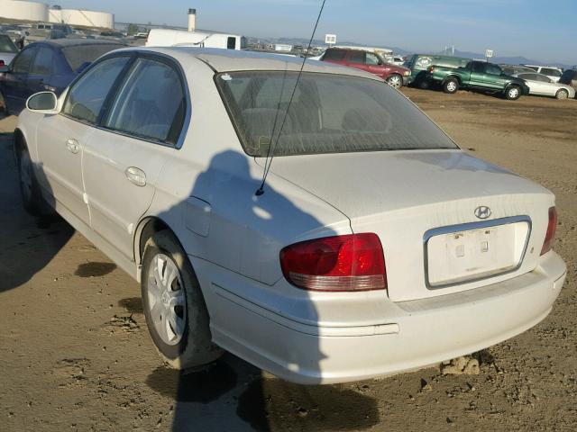 KMHWF25S64A999427 - 2004 HYUNDAI SONATA GL WHITE photo 3