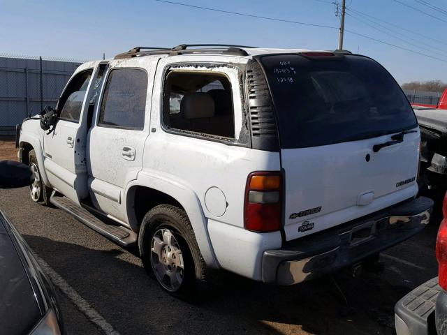 1GNEC13Z52J343906 - 2002 CHEVROLET TAHOE C150 WHITE photo 3