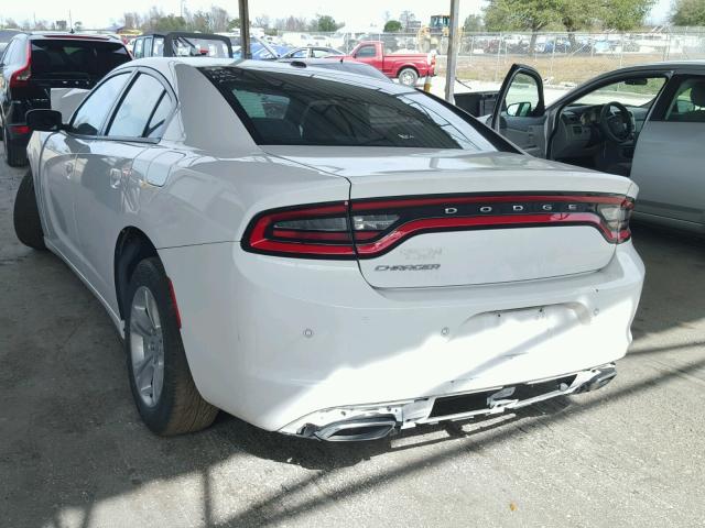 2C3CDXBGXFH742046 - 2015 DODGE CHARGER SE WHITE photo 3