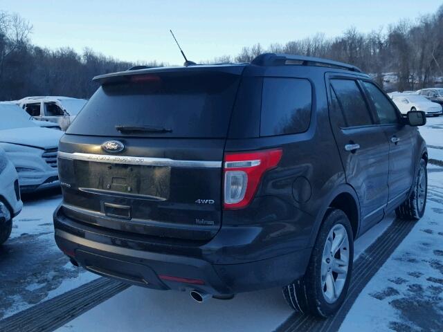 1FM5K8F8XFGB97153 - 2015 FORD EXPLORER L BLACK photo 4