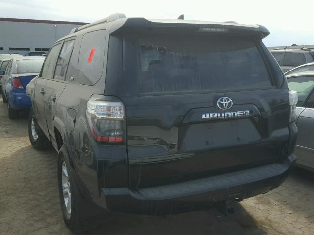 JTEBU5JR0H5410167 - 2017 TOYOTA 4RUNNER SR BLACK photo 3