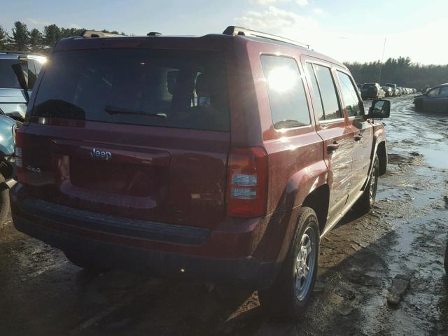 1C4NJRBB5GD614597 - 2016 JEEP PATRIOT SP RED photo 4