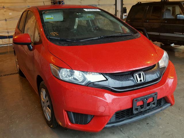 JHMGK5H51HS021458 - 2017 HONDA FIT LX RED photo 1