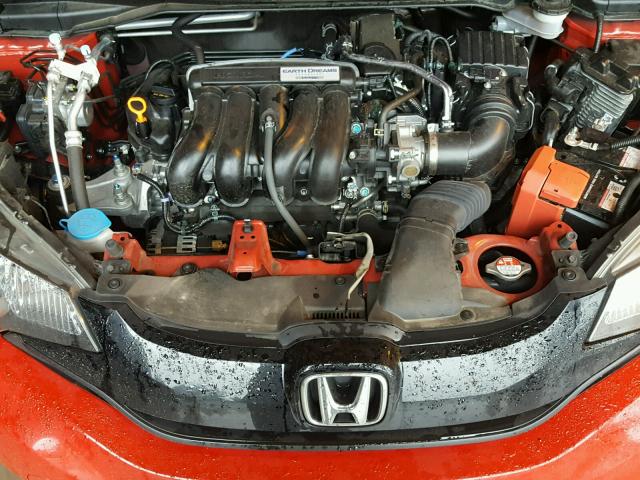 JHMGK5H51HS021458 - 2017 HONDA FIT LX RED photo 7