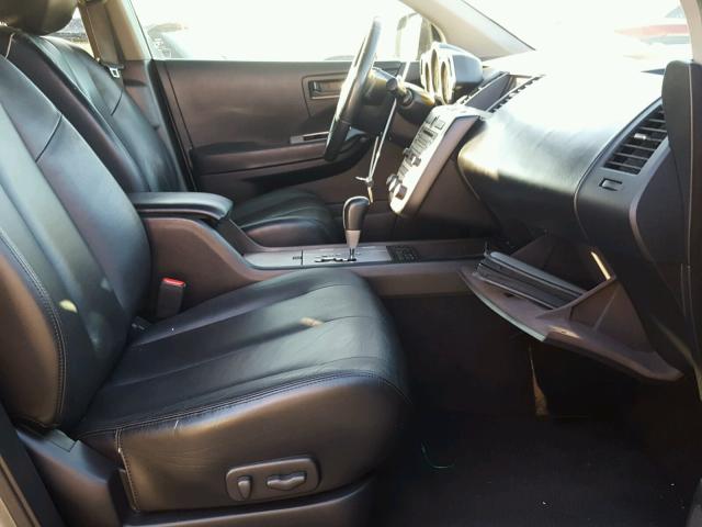 JN8AZ08W65W437237 - 2005 NISSAN MURANO SL CHARCOAL photo 5