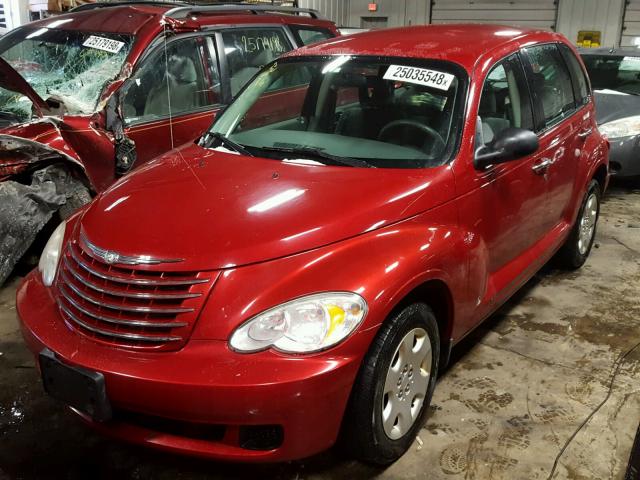 3A4FY48B67T500378 - 2007 CHRYSLER PT CRUISER RED photo 2