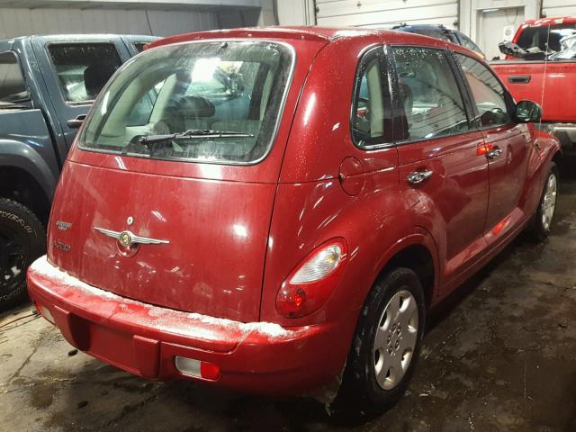 3A4FY48B67T500378 - 2007 CHRYSLER PT CRUISER RED photo 4