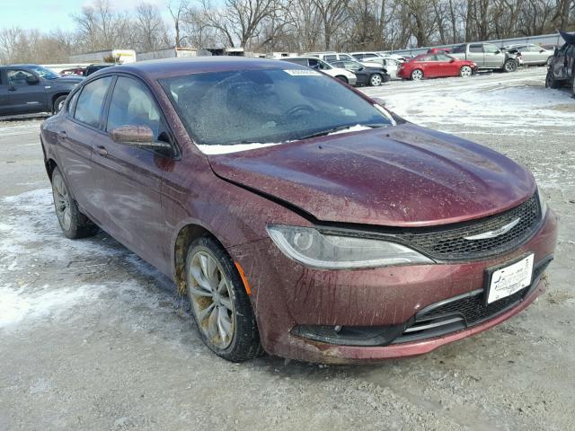 1C3CCCBB9FN732759 - 2015 CHRYSLER 200 S RED photo 1