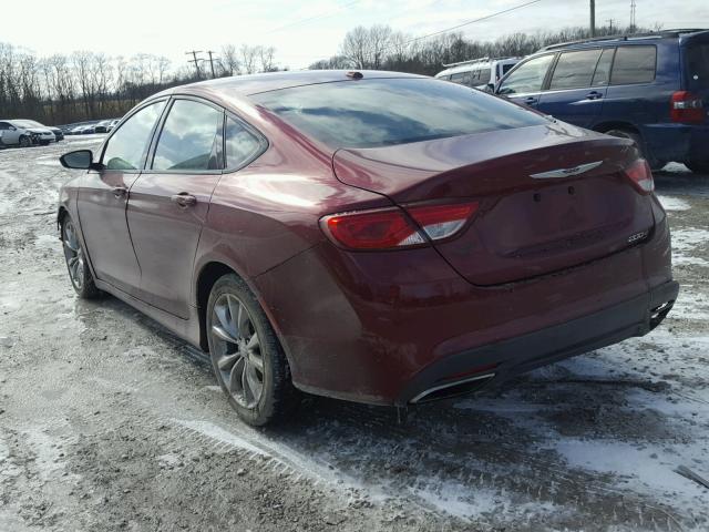 1C3CCCBB9FN732759 - 2015 CHRYSLER 200 S RED photo 3