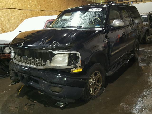 1FMPU16L71LB50855 - 2001 FORD EXPEDITION BLACK photo 2