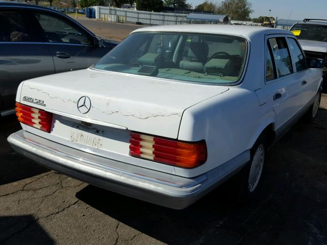 WDBCA35D8GA210744 - 1986 MERCEDES-BENZ 420 SEL WHITE photo 4