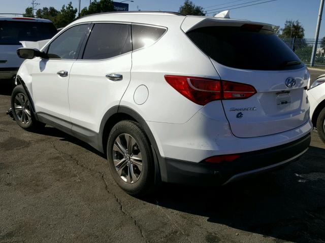 5XYZU3LB0EG166773 - 2014 HYUNDAI SANTA FE S WHITE photo 3