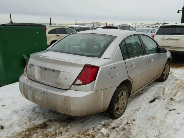 1G8AJ52F44Z143075 - 2004 SATURN ION LEVEL SILVER photo 4