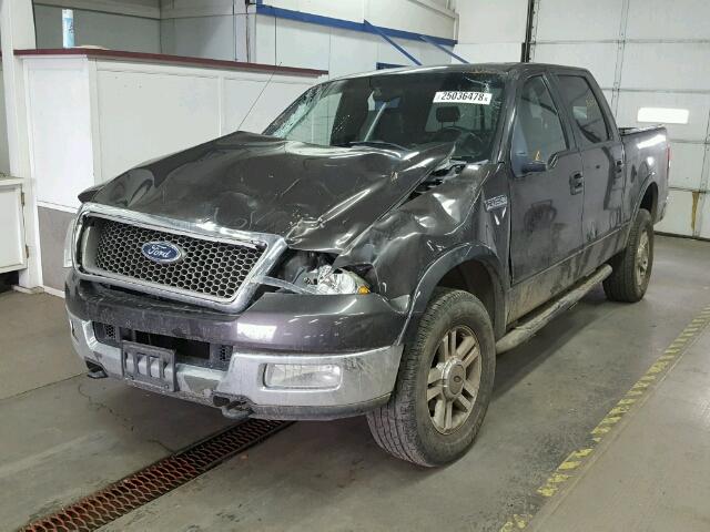 1FTPW14505KE76978 - 2005 FORD F150 SUPER GRAY photo 2