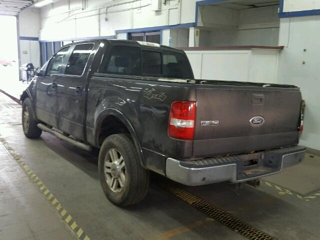 1FTPW14505KE76978 - 2005 FORD F150 SUPER GRAY photo 3