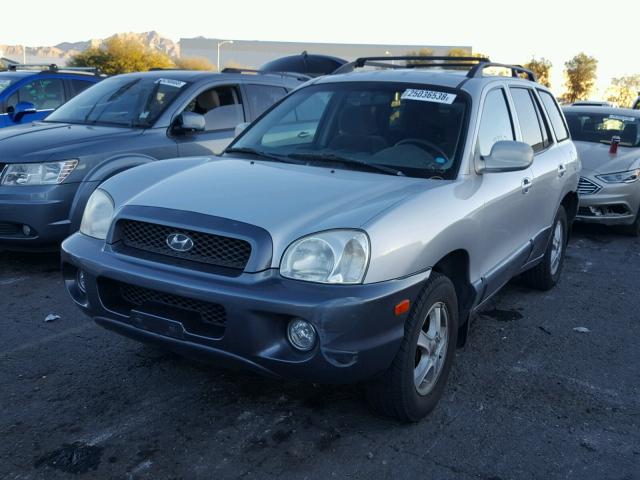 KM8SC83D51U098235 - 2001 HYUNDAI SANTA FE G SILVER photo 2