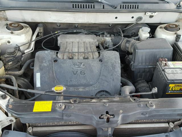 KM8SC83D51U098235 - 2001 HYUNDAI SANTA FE G SILVER photo 7