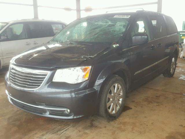 2C4RC1BG5ER221217 - 2014 CHRYSLER TOWN & COU BLUE photo 2