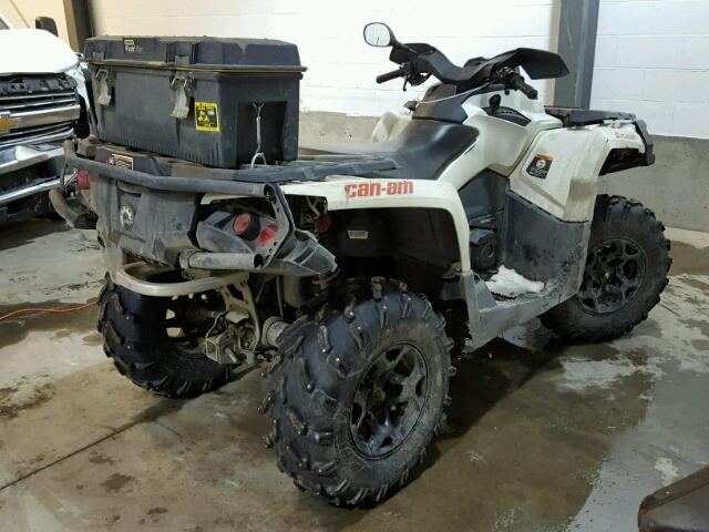 3JBLPAJ24FJ000253 - 2015 CAN-AM OUTLANDER WHITE photo 4