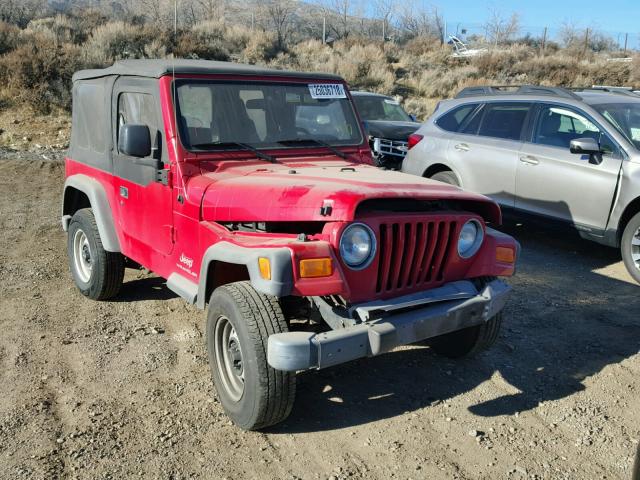 1J4FA29163P372236 - 2003 JEEP WRANGLER / RED photo 1