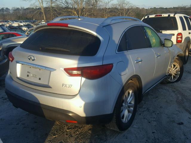 JN8CS1MU5DM141708 - 2013 INFINITI FX37 SILVER photo 4