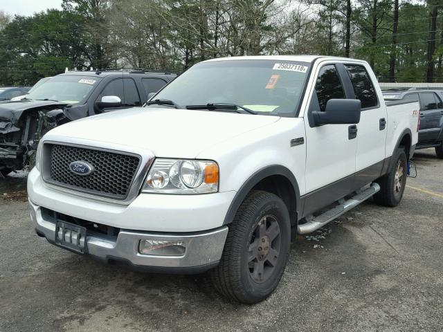 1FTPW14565FA59809 - 2005 FORD F150 SUPER WHITE photo 2