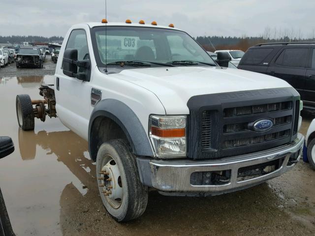 1FDAF56R78EB40871 - 2008 FORD F550 SUPER WHITE photo 1