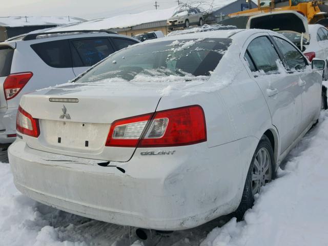 4A32B2FF7CE021510 - 2012 MITSUBISHI GALANT FE WHITE photo 4