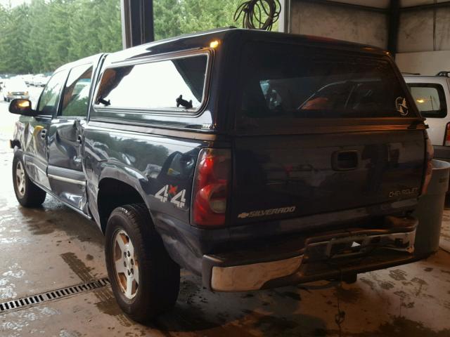 2GCEK13TX51118757 - 2005 CHEVROLET SILVERADO BLUE photo 3