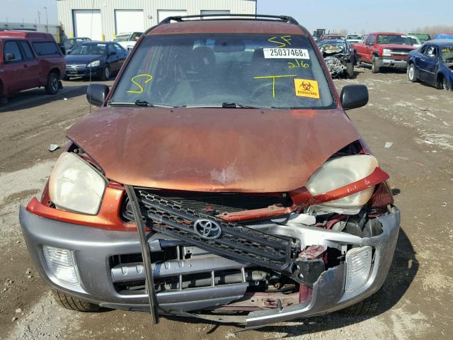 JTEHH20V220175013 - 2002 TOYOTA RAV4 RED photo 7