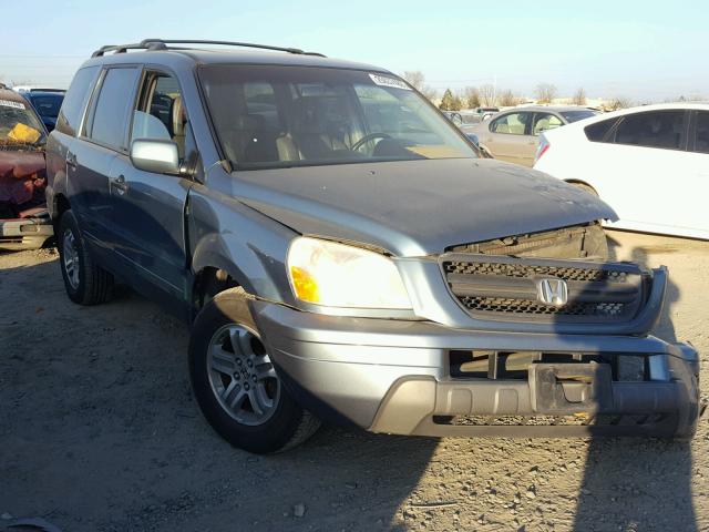 2HKYF18515H552866 - 2005 HONDA PILOT EXL BLUE photo 1