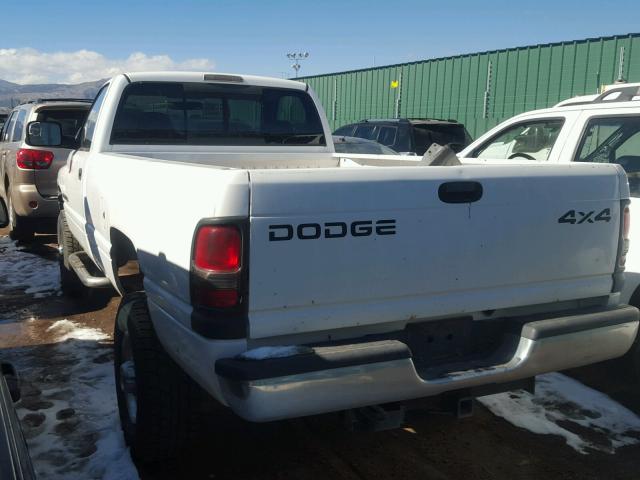 3B7KF26ZX2M221906 - 2002 DODGE RAM 2500 WHITE photo 3