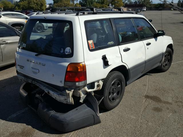 JF1SF6357WH780290 - 1998 SUBARU FORESTER L WHITE photo 4