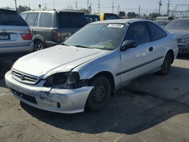 1HGEJ722XYL020004 - 2000 HONDA CIVIC HX SILVER photo 2