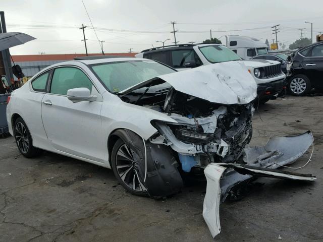 1HGCT2B88GA003981 - 2016 HONDA ACCORD EXL WHITE photo 1