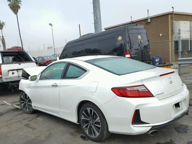 1HGCT2B88GA003981 - 2016 HONDA ACCORD EXL WHITE photo 3