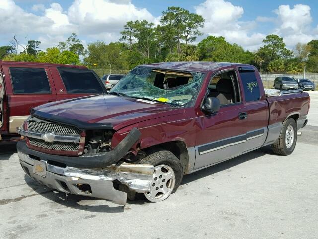 2GCEC19T531203300 - 2003 CHEVROLET SILVERADO BURGUNDY photo 2