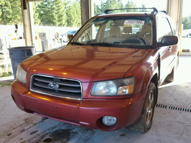 JF1SG65664H738029 - 2004 SUBARU FORESTER 2 RED photo 2