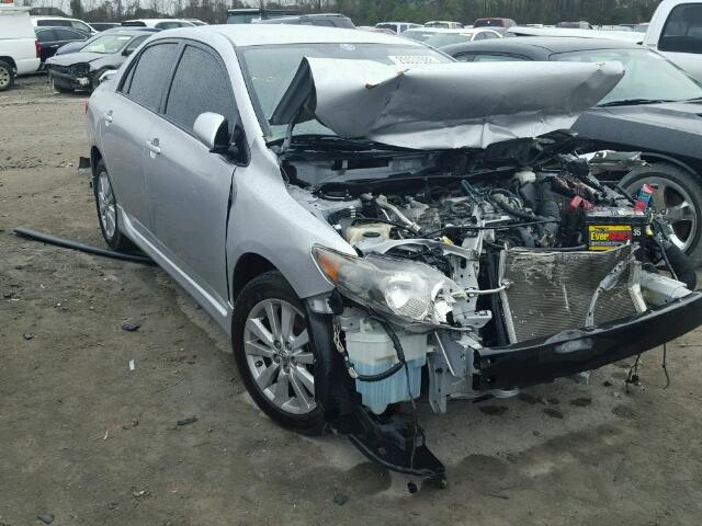 2T1BU4EE8AC461687 - 2010 TOYOTA COROLLA BA SILVER photo 1