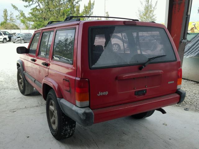 1J4FT48S61L547332 - 2001 JEEP CHEROKEE S RED photo 3