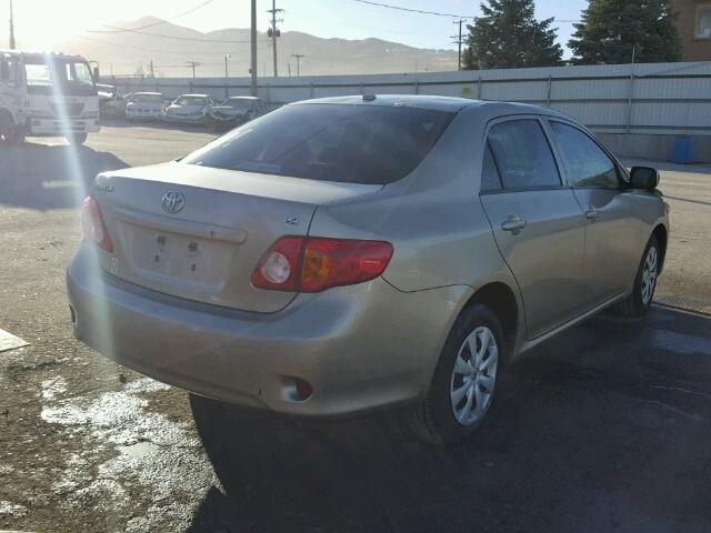 1NXBU4EE2AZ173999 - 2010 TOYOTA COROLLA BA GOLD photo 4